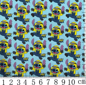 Stitch Minions polyCotton Fabric Half Yard (18” x 55”)