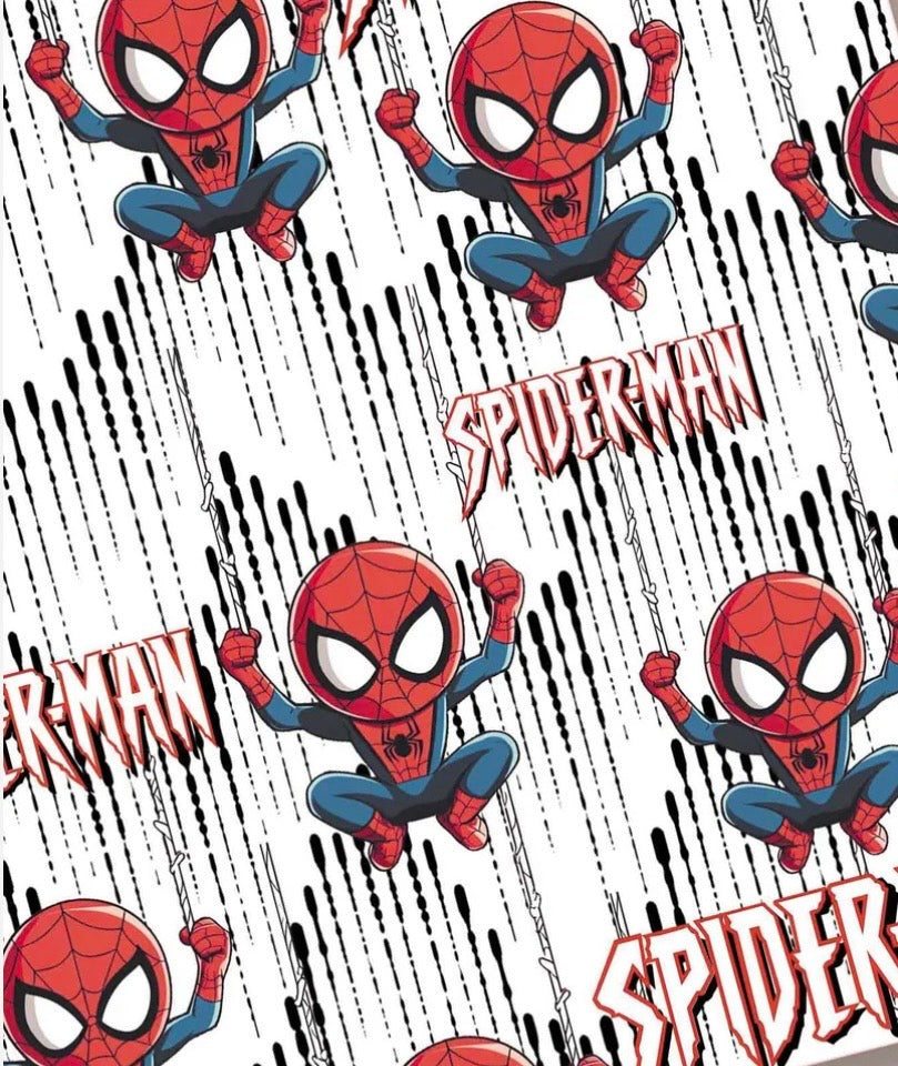 Marvel Avengers Spiderman Superhero character Polycotton Fabric - Half Yard (18” x 55”) 15015