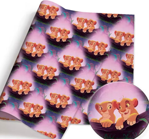 Lion King Polycotton Fabric Half Yard (18” x 50”)