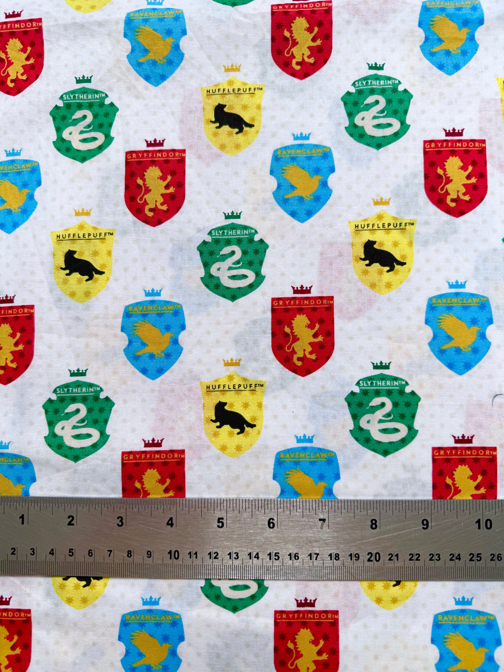 Harry Potter Hogwarts Cotton Fabric - Half Yard (18” x 55”)