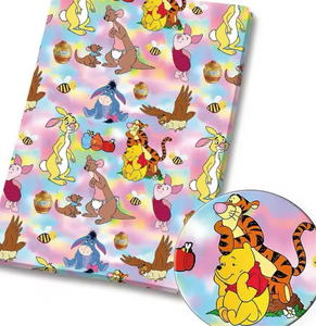 Winnie the Pooh polyCotton Fabric Half Yard (18” x 55”)