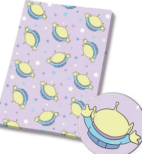 Toy Story Aliens Backs polyCotton Fabric Half Yard (18” x 55”)