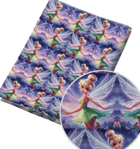 Tinkerbell Polycotton Fabric Half Yard (18” x 50”)