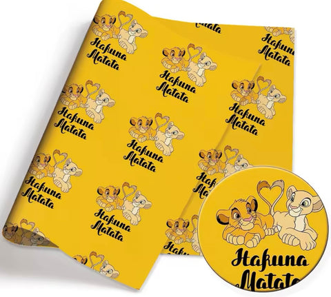 Lion King Polycotton Fabric Half Yard (18” x 50”)