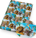 Madagascar Animals Melman Marty character Polycotton Fabric - Half Yard (18” x 55”) 1221392