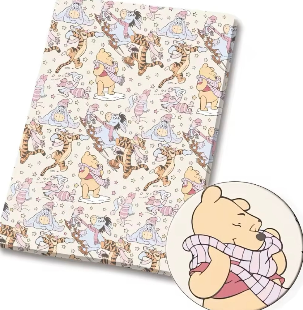 Winnie the Pooh polyCotton Fabric Half Yard (18” x 55”)