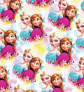 Disney Frozen Princess Anna Elsa Olaf Polycotton Fabric - Half Yard (18” x 55”) 37563