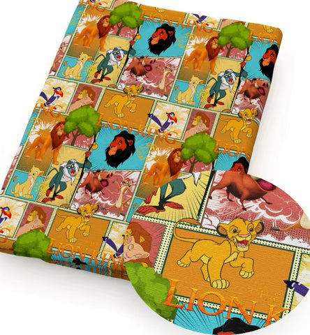 Lion King Polycotton Fabric Half Yard (18” x 50”)