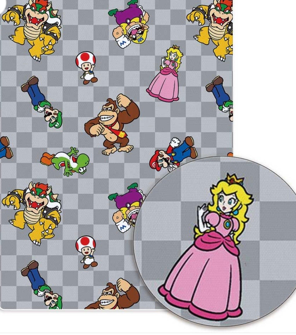 Super Mario Toad Luigi Bowser Princess Peach game Polycotton Fabric - Half Yard (18” x 55”) 32342