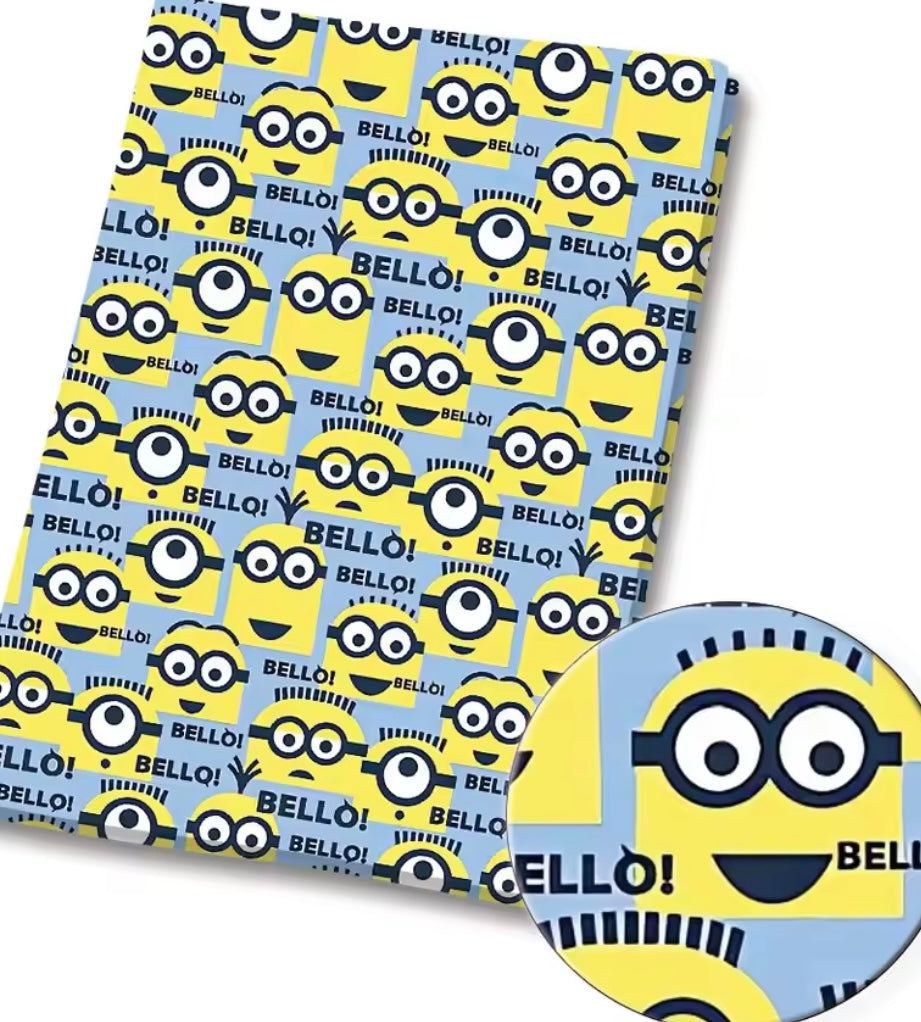 Minions polyCotton Fabric Half Yard (18” x 55”)