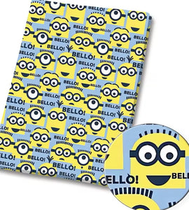Minions polyCotton Fabric Half Yard (18” x 55”)