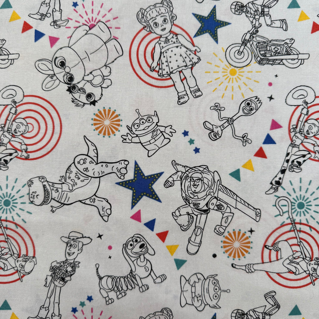 Toy Story Cotton Fabric - Half Yard (18” x 44”)