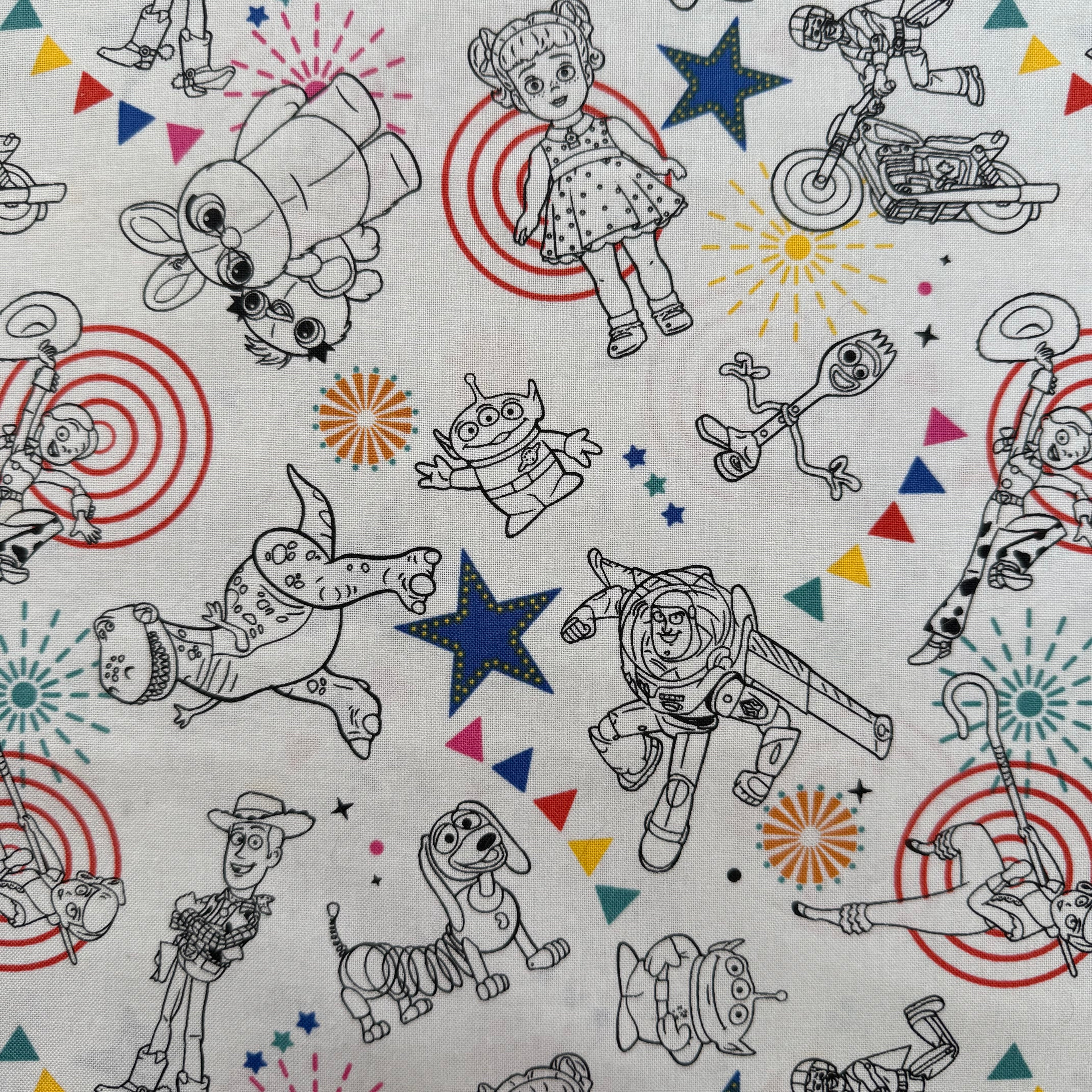Toy Story Cotton Fabric - Half Yard (18” x 44”)