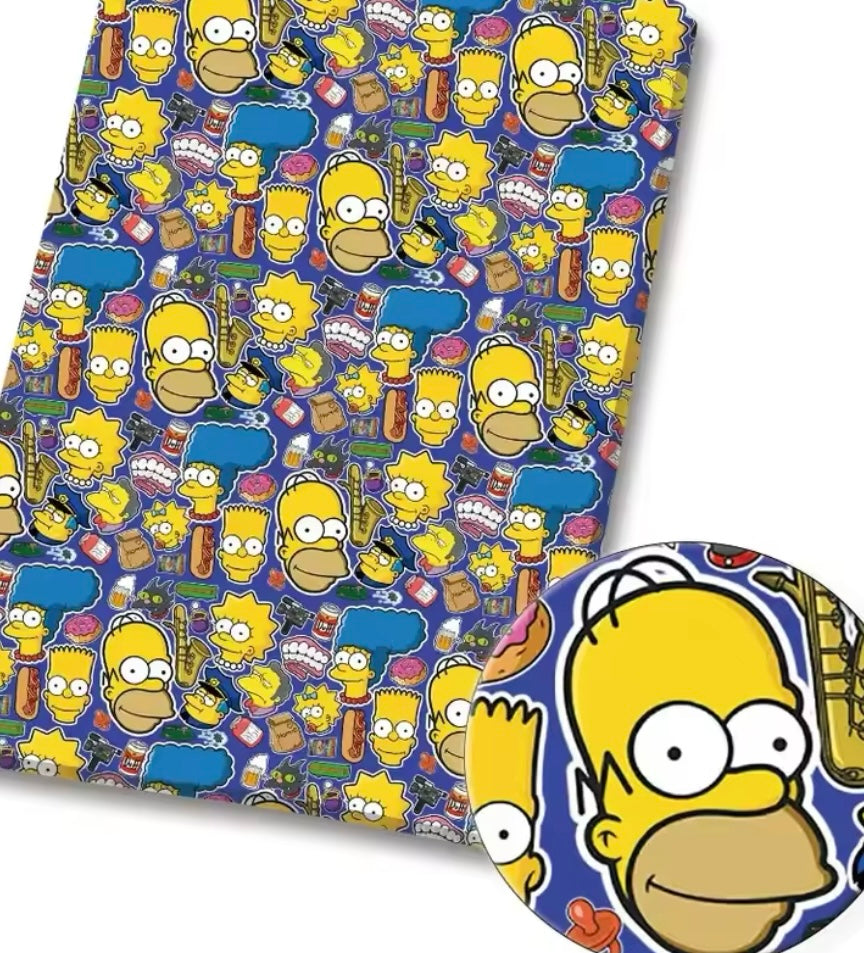 The Simpsons PolyCotton Fabric Half Yard (18” x 55”)