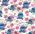 Disney Stitch Angel Scrump Alien character Polycotton Fabric - Half Yard (18” x 55”) 82896