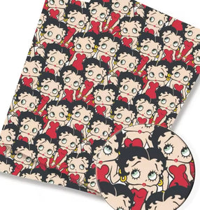 Betty Boop polyCotton Fabric Half Yard (18” x 55”)