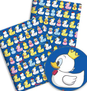 Rubber duck polyCotton Fabric Half Yard (18” x 55”)