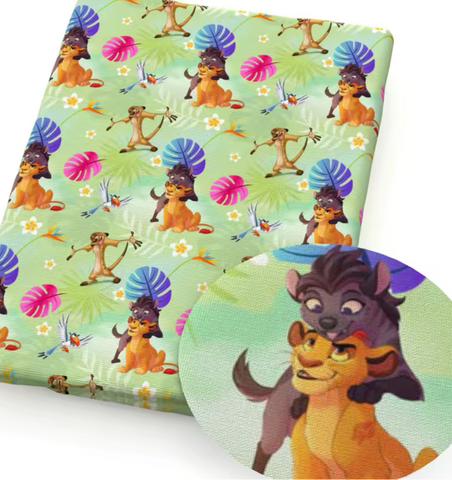Lion King Polycotton Fabric Half Yard (18” x 50”)