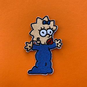 Maggie Simpson Embroidered Patch