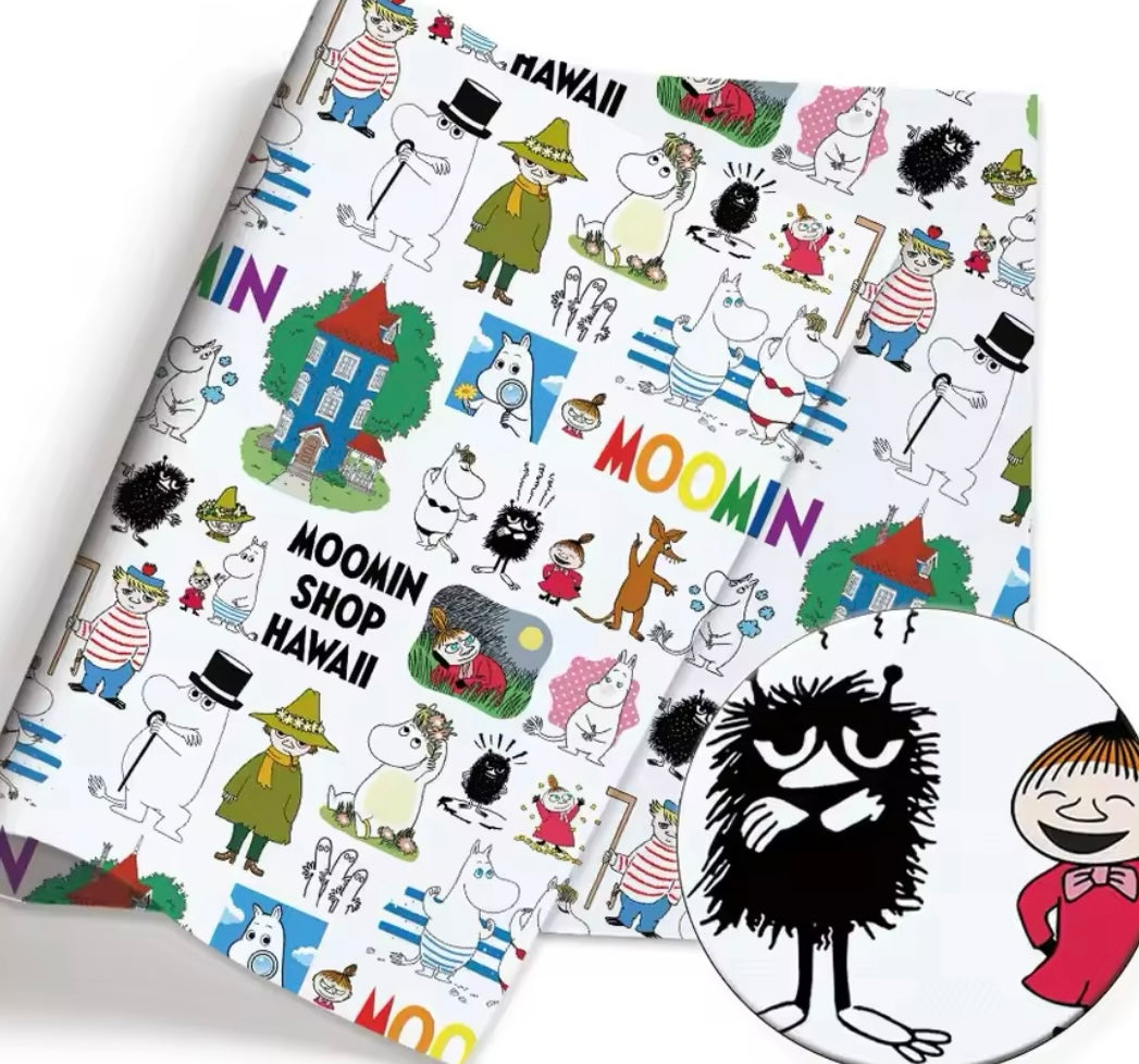 Moomin PolyCotton Fabric Half Yard (18” x 55”)
