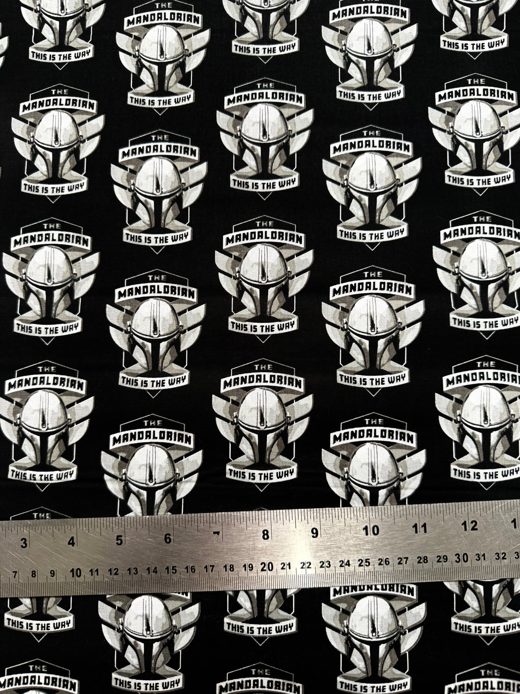 Mandalorian Cotton Fabric - Half Yard (18” x 55”)