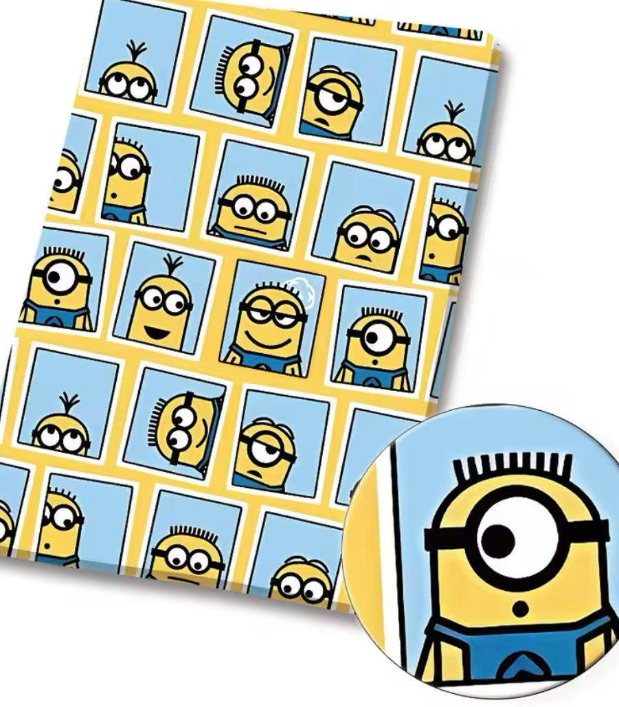 Minions polyCotton Fabric Half Yard (18” x 55”)
