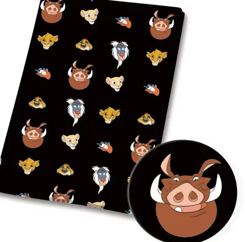 Lion King Polycotton Fabric Half Yard (18” x 50”)