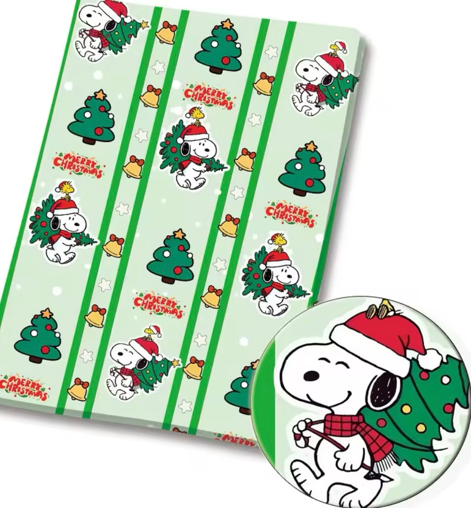 Snoopy Christmas polyCotton Fabric Half Yard (18” x 55”)