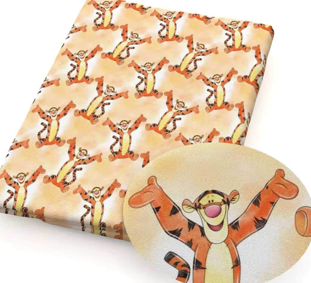 Tigger polyCotton Fabric Half Yard (18” x 55”)