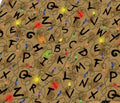 Stranger Things Fairy Lights Alphabet Character Polycotton Fabric - Half Yard (18” x 55”) 1152155
