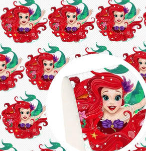 Little Mermaid polyCotton Fabric Half Yard (18” x 55”)