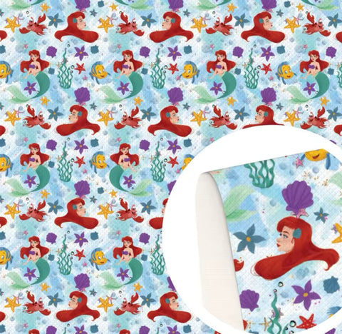 Little Mermaid polyCotton Fabric Half Yard (18” x 55”)