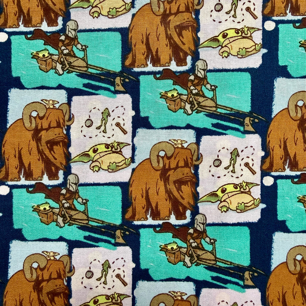 Mandalorian Cotton Fabric - Half Yard (18” x 55”)