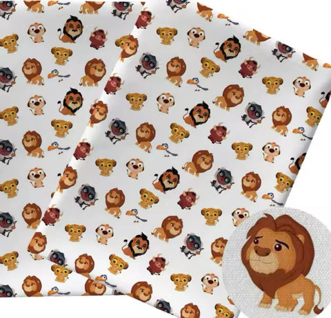 Lion King Polycotton Fabric Half Yard (18” x 50”)