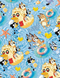 Bluey Bingo dogs children character Character Polycotton Fabric - Half Yard (18” x 55”) 14826