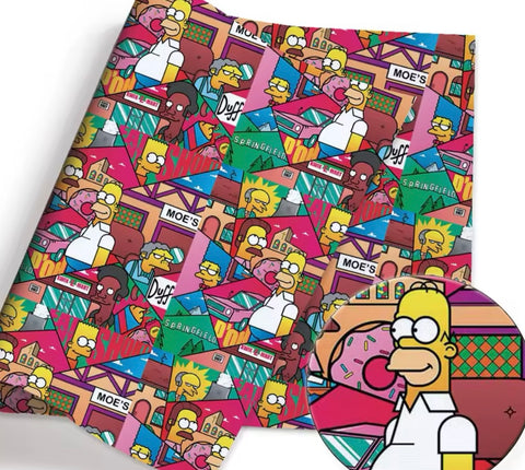 The Simpsons PolyCotton Fabric Half Yard (18” x 55”)