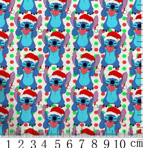 Stitch Santa polyCotton Fabric Half Yard (18” x 55”)