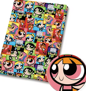 Powerpuff Girls polyCotton Fabric Half Yard (18” x 55”)