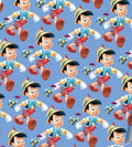Disney Pinocchio Jiminy Cricket Character Polycotton Fabric - Half Yard (18” x 55”) 80110