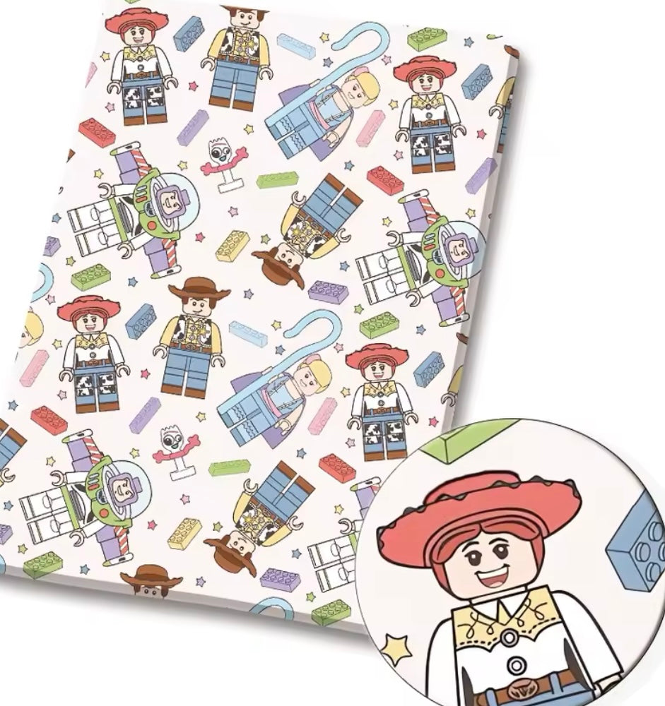 Toy Story Lego polyCotton Fabric Half Yard (18” x 55”)