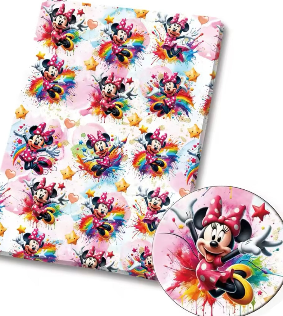 Minnie Mouse polyCotton Fabric Half Yard (18” x 55”)