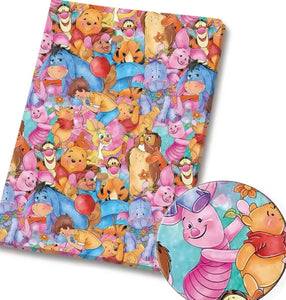 Winnie the Pooh polyCotton Fabric Half Yard (18” x 55”)