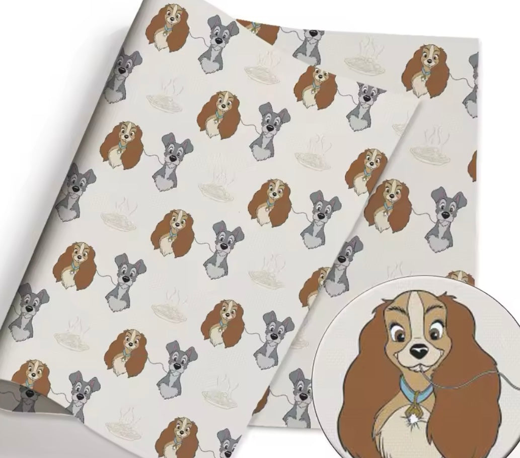Lady and the Tramp polyCotton Fabric Half Yard (18” x 55”)