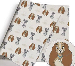 Lady and the Tramp polyCotton Fabric Half Yard (18” x 55”)