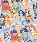 Bluey Bingo dogs children character rainbow Character Polycotton Fabric - Half Yard (18” x 55”) 14821