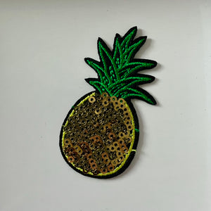 Pineapple Sequin Embroidered Patch