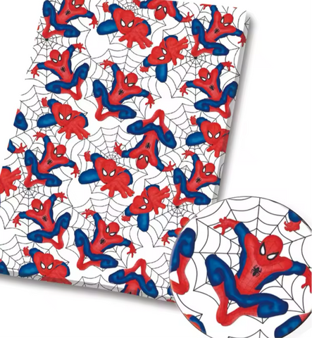 Spiderman polyCotton Fabric Half Yard (18” x 55”)