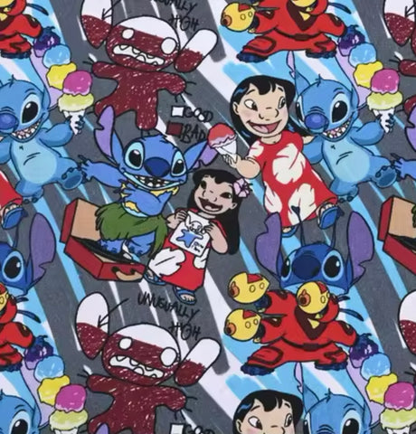 Lilo and Stitch polyCotton Fabric Half Yard (18” x 55”)