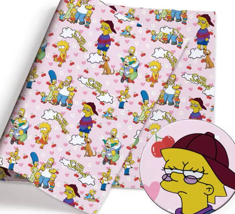 The Simpsons PolyCotton Fabric Half Yard (18” x 55”)