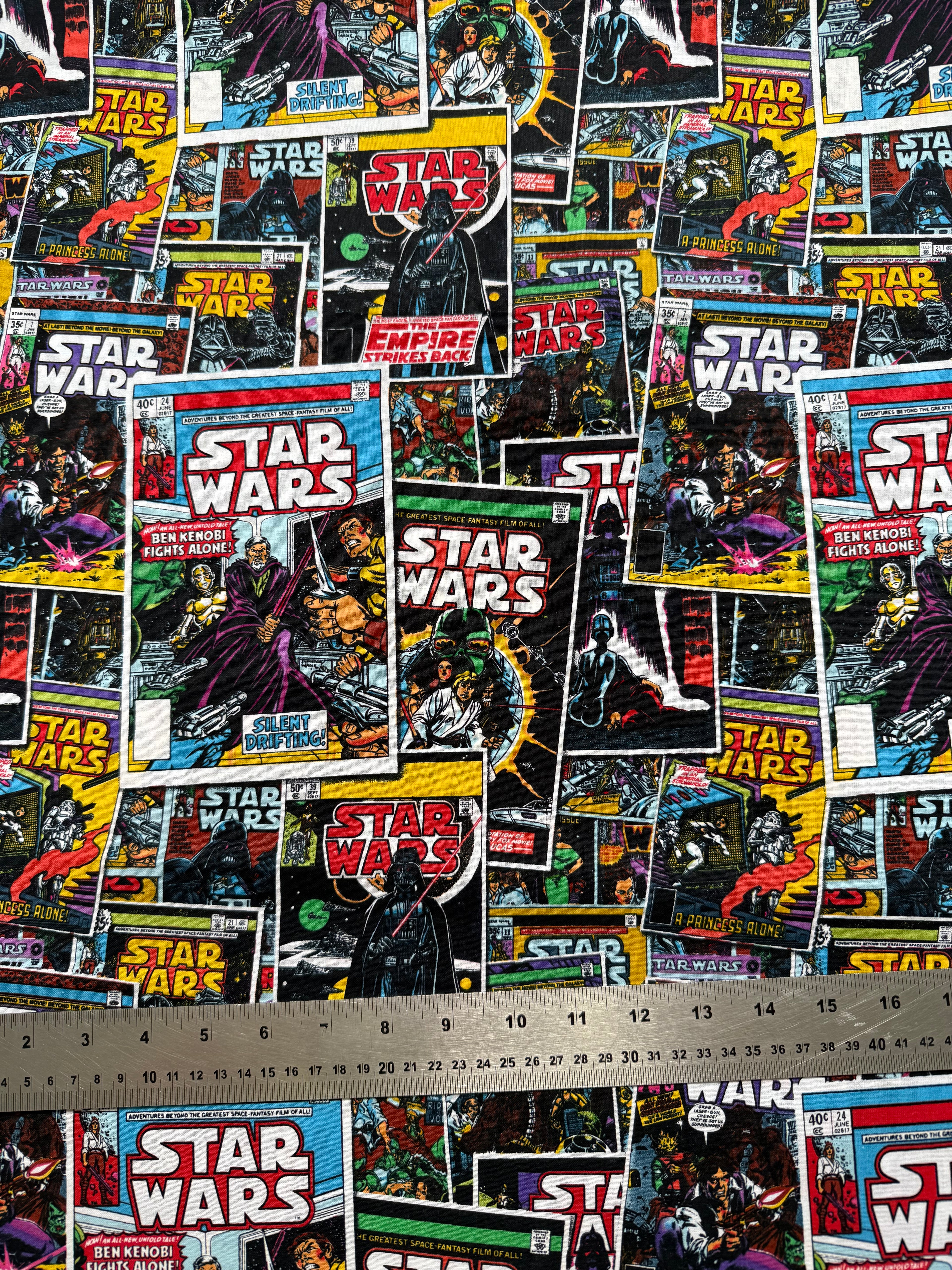 Star Wars Cotton Fabric - Half Yard (18” x 55”)